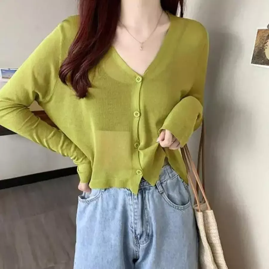 잇백잇슈 시스루썸머가디건 브이넥 여름 스타일링 46568399