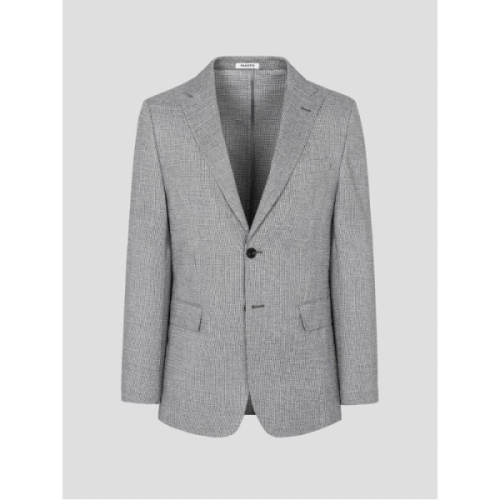 로가디스 NEW 리넨 혼방 미니멀 패턴 재킷 그레이 RY6211P413