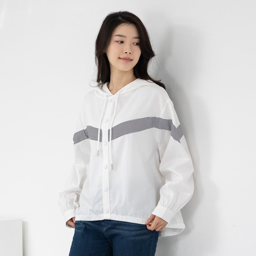 수어패럴 모슬린 엄마옷 후드 니트배색 버튼 티셔츠 TP502237 마담/미시