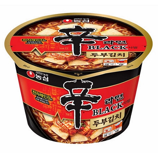 농심 신라면 블랙 두부김치 사발 94g (1개)_이미지