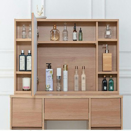 잉글랜더 앤티카 멀바우 수납 화장대 1000 (거울미포함)_이미지