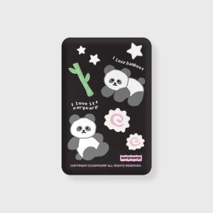 I LOVE IT PANDA-BLACK 무선충전 보조배터리 5000mAh