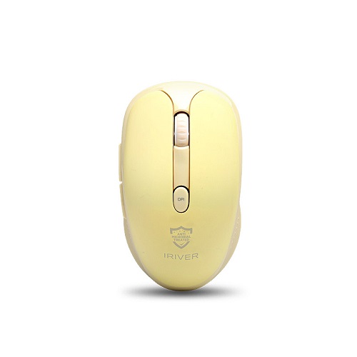 아이리버 MEDIC-WM5 항균 무소음 무선 마우스 (크림 레몬)_이미지