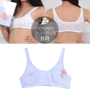  신우 여학생 속옷시작 1단계 AA컵 스포츠브라 중학생 부라