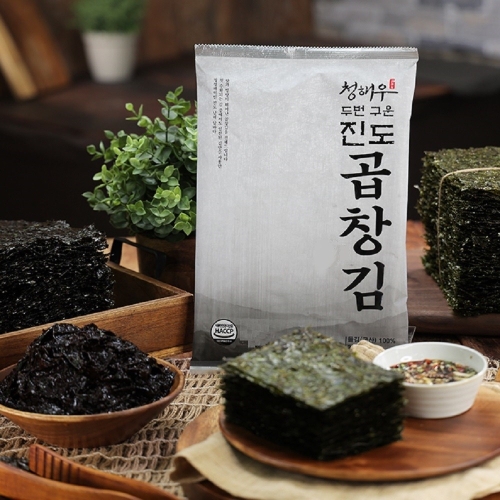 세창식품 청해우 두번 구운 진도 곱창김 25g (16개)_이미지