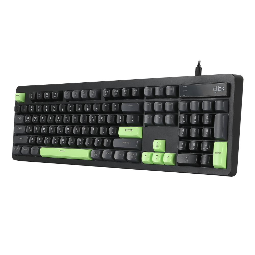 지클릭커 OFFICEPRO OPK50 사일런스 M RGB 무소음 방수 104 (Poker Green)_이미지