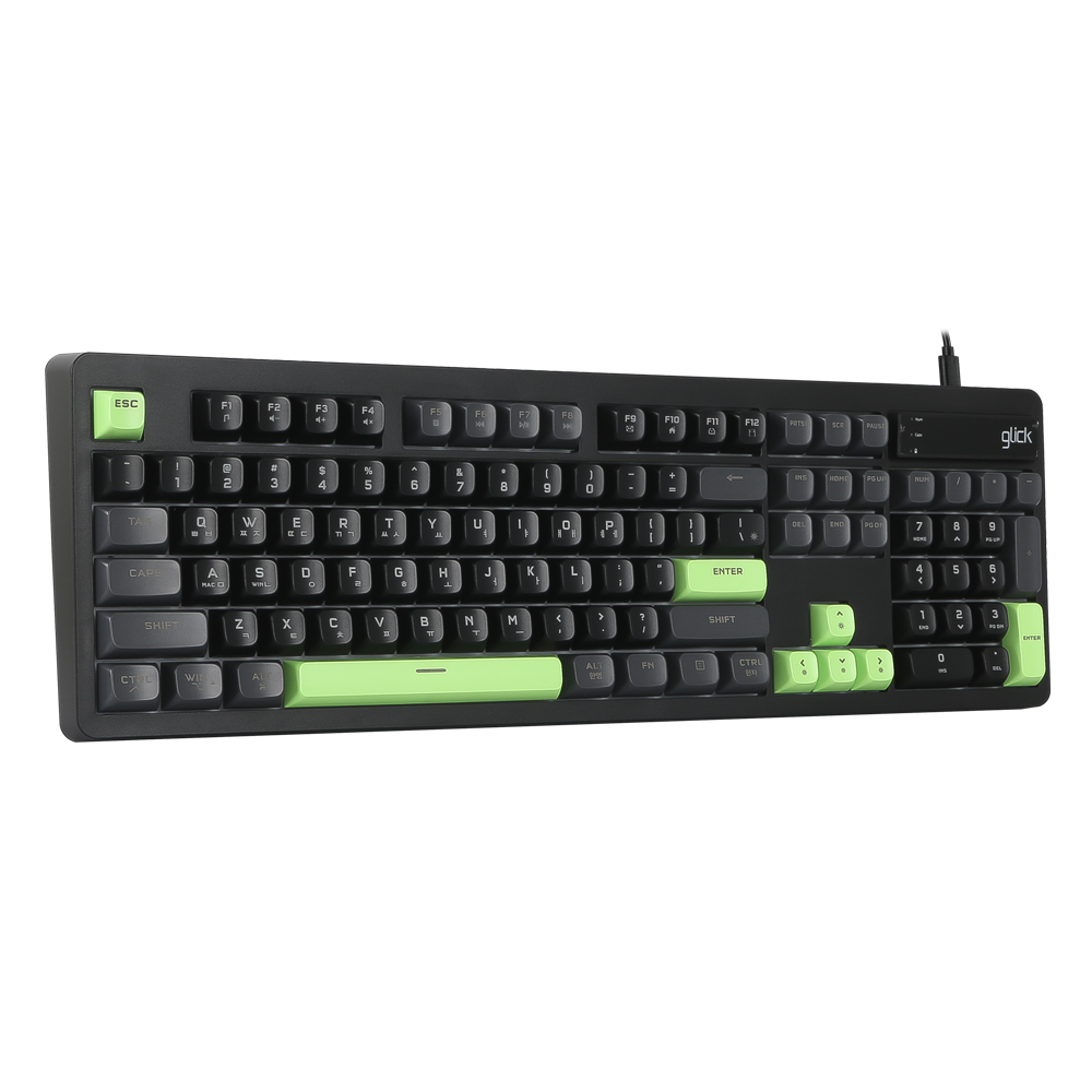 지클릭커 OFFICEPRO OPK50 사일런스 M RGB 무소음 방수 104 (Poker Green)_이미지