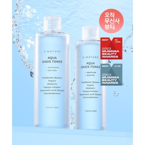  에스네이처 아쿠아 오아시스 토너 300ml+210ml [1개]