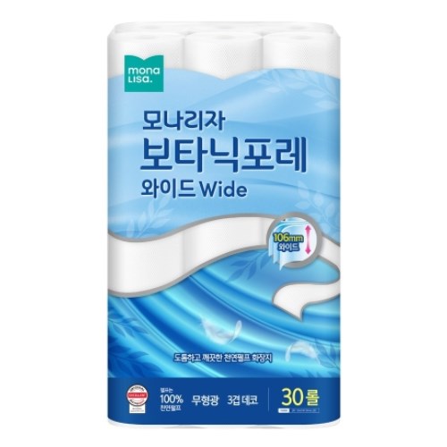 모나리자 보타닉포레 와이드 30m (30롤) (1팩)