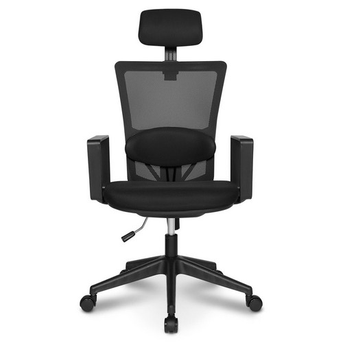 체어포커스 네오와이드 프리미엄 대요추헤더형 4각팔 블랙바디 책상의자 Neo-Y24 (메쉬좌판)_이미지