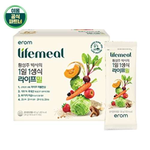 이롬 황성주 박사의 1일 1생식 라이프밀 30g 14포 (9개)