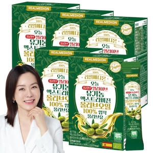 리얼메디온 오늘 올리브 얼라이브 유기농 엑스트라버진 압착 올리브유 300ml(10mlx30포) (5개)