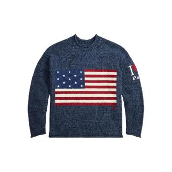 폴로랄프로렌 레귤러 핏 아이 러브 폴로 플래그 스웨터 710P05225_이미지