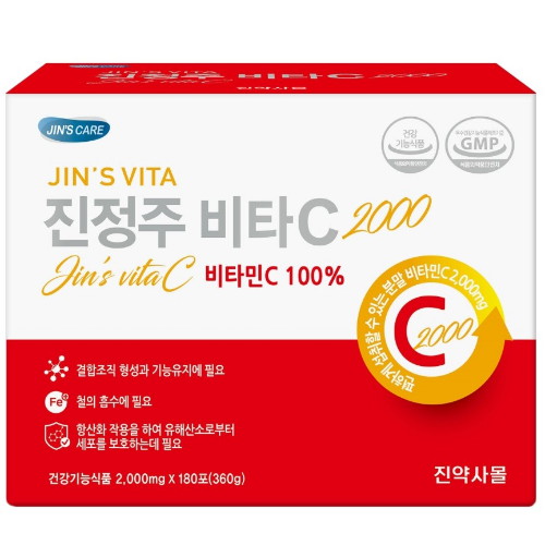 진약사몰  진정주 비타C2000 180포 (1개)