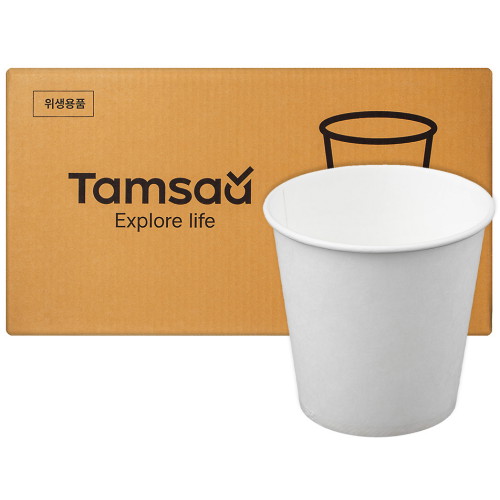 탐사 6.5온스 무인쇄 종이컵 (1,000개)