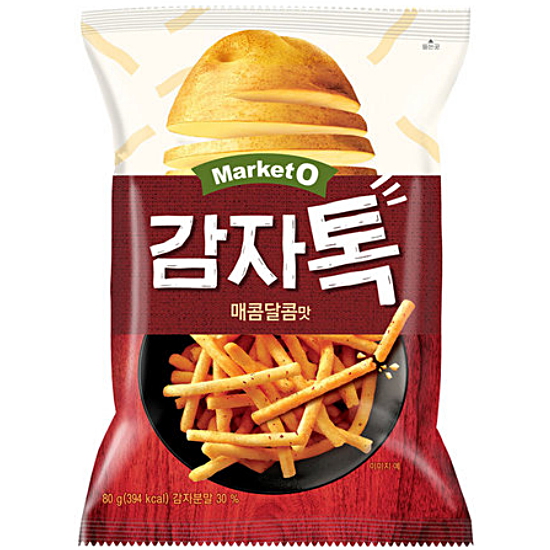 오리온 마켓오 감자톡 매콤달콤 136g (4개)_이미지