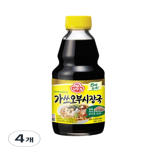 오뚜기 국수장국 가쓰오부시 4개 360ml