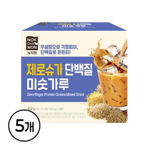 녹차원 제로슈가 단백질 미숫가루 20개입 (5개)