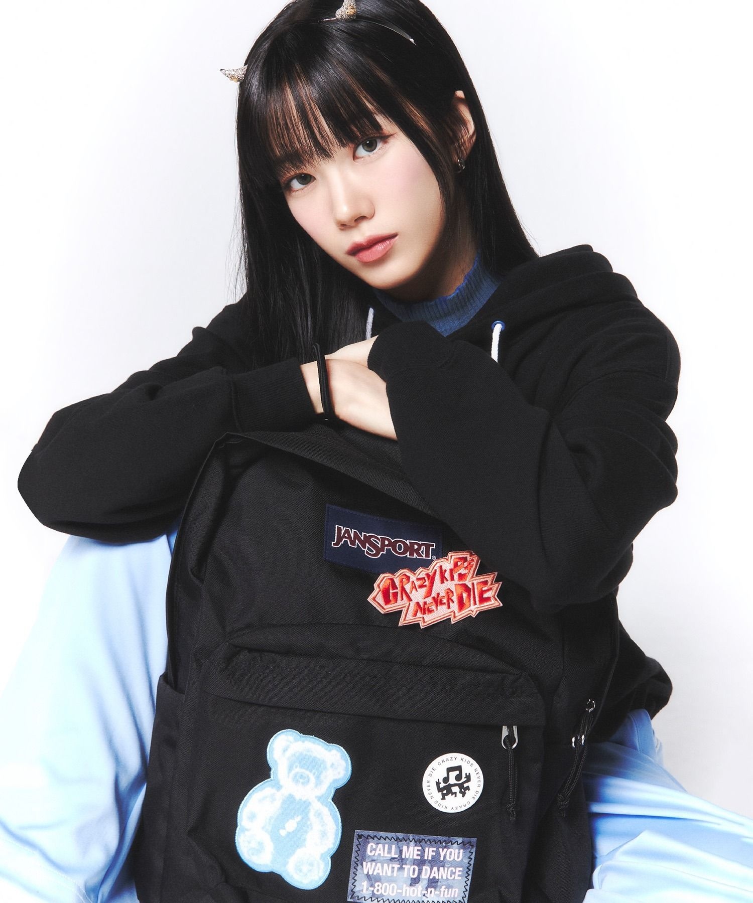잔스포츠 르세라핌 x 슈퍼브레이크 플러스 학생백팩 대학생백팩 JSPU242BBBP001BK 4423400