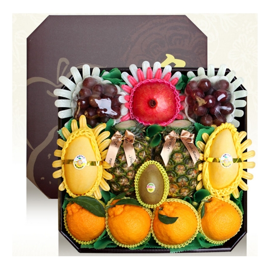 한국씨엔에스 과일연가 팔각 럭셔리 모듬 선물세트 (1개)