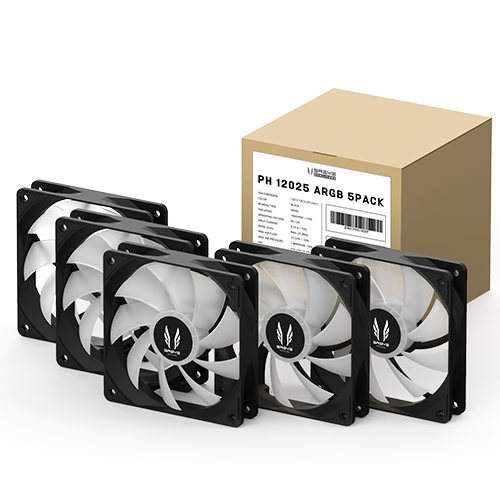3RSYS PH-12025 ARGB (5팩, 블랙)_이미지