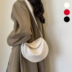 셀러허브 JHQR4R3T_4B 둥근 나일론 크로스백 쇼퍼백 ELG-207_이미지