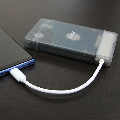 탑라인에이치디 HDTOP USB 3.1 Type C to SATA 2.5형 컨버터 외장케이스 (HT-A300) (하드미포함)_이미지