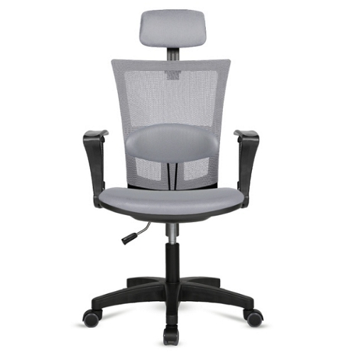 체어포커스 네오 대요추헤더형 3각팔 블랙바디 의자 N04 (패브릭좌판)