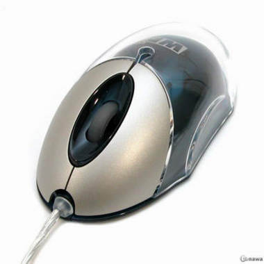 W3 크리스탈 광마우스 IGM-1380 블루_이미지