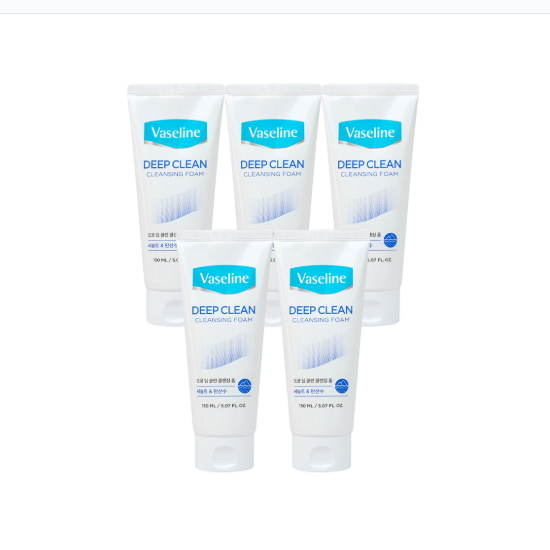애경 바세린 딥클린 클렌징폼 150ml (5개)_이미지