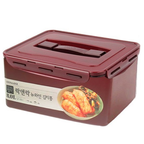 락앤락 뉴 와인 원핸들 김치통 8L (HPL884WN) (2개)_이미지