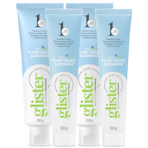 글리스터 프로액션 컴플리트 치약 200g x 2개 + 50g x 2개