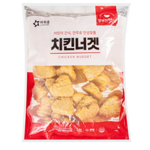 아워홈 행복한맛남 치킨너겟 1kg (1개)_이미지