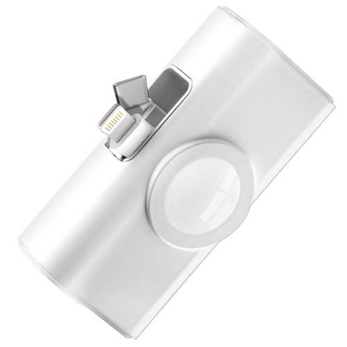 아이몰 3in1 도킹형 미니 보조배터리 P6-G 4500mAh (C타입+8핀+갤럭시워치)_이미지