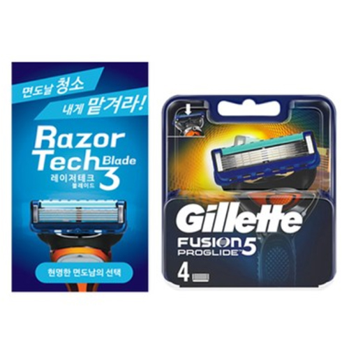 퓨전 프로글라이드 매뉴얼 면도날 + 레이저테크