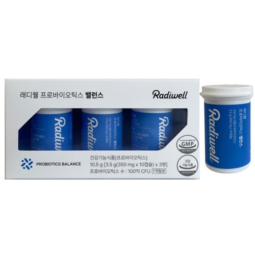 씨티씨바이오 래디웰 프로바이오틱스 밸런스 350mg 30캡슐 (2개)