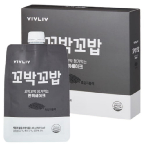 비브리브 꼬박꼬밥 흑임자 40g (7개)