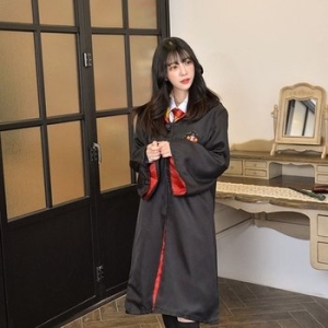 교복몰 마법학교 영리한 마법사 레드 망토 코스프레 반티 WDFF350_이미지