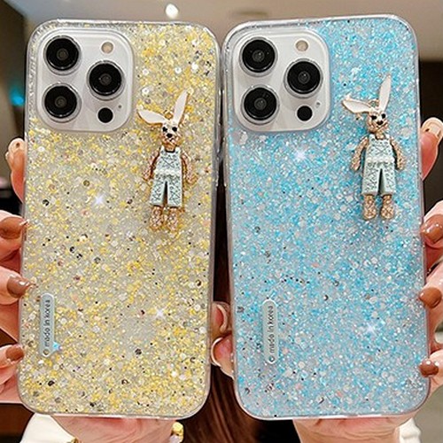 수나르 갤럭시A42 컬러 글리터 펄 슬림 젤리 케이스