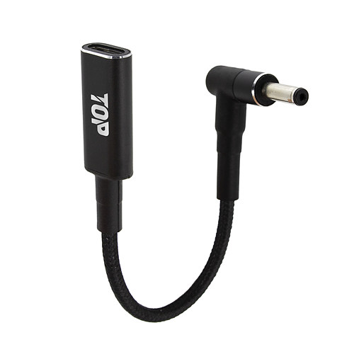 탑라인에이치디 HDTOP HT-CL047 Type C to DC 4.0x1.35 젠더 (0.15m)_이미지