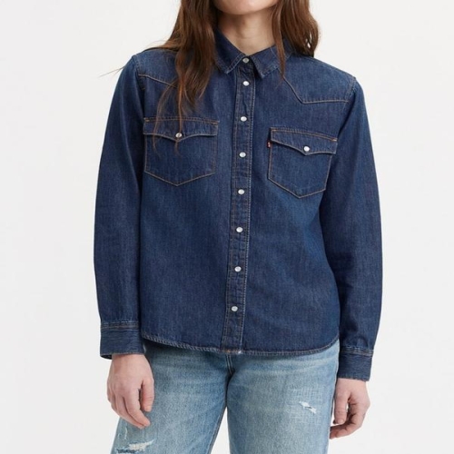 여성 얼티밋 웨스턴 데님 셔츠 86832-0017