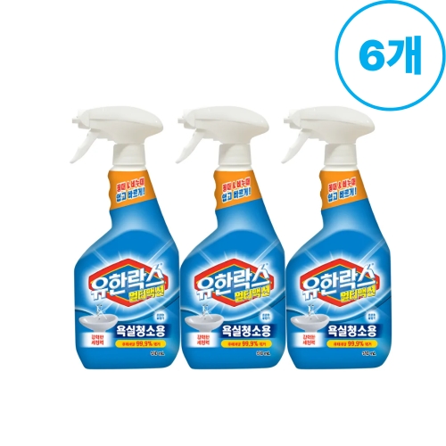 유한양행 유한락스 멀티액션 욕실청소용 510ml (6개)