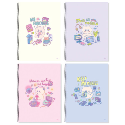 2000 슬림 원링 노트 키치냥냥