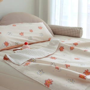 데코원 쁘리엘르 여름아기침구모음 모달 인견 양면 거즈 롱베개 쿨링