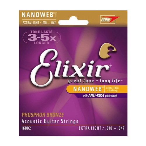 엘릭서 ㅤPhosphor Bronze Nanoweb Extra Light (010-047)_이미지