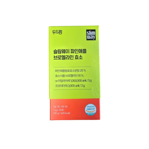 두드림 슬림웨이 파인애플 브로멜라인 효소 30포 (3개)