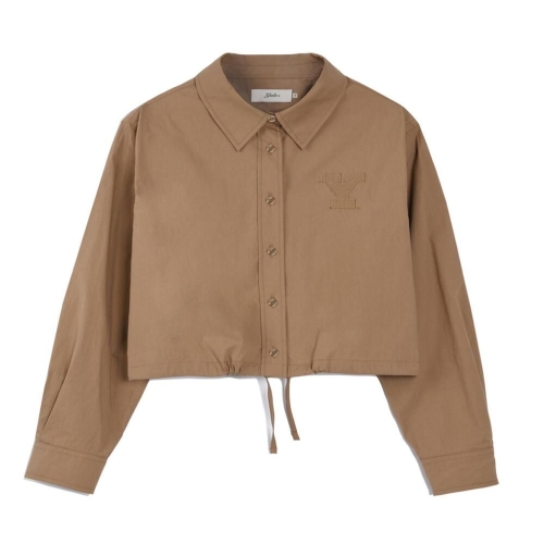 예일 여성용 드로우스트링 크롭 셔츠 YFS1SH207ABE