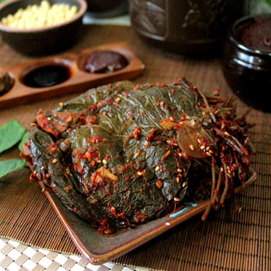 명인고추장 순창명인 고추장깻잎장아찌 1kg (2개)_이미지