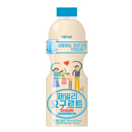 서울에프엔비 패밀리 요구르트 딜라이트 750ml (11개)
