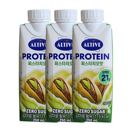 CJ제일제당 얼티브 프로틴 피스타치오맛 250ml (3개)